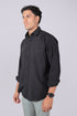 Veshbhoshaa Bluebird Classic Black Men'S Office Shirt